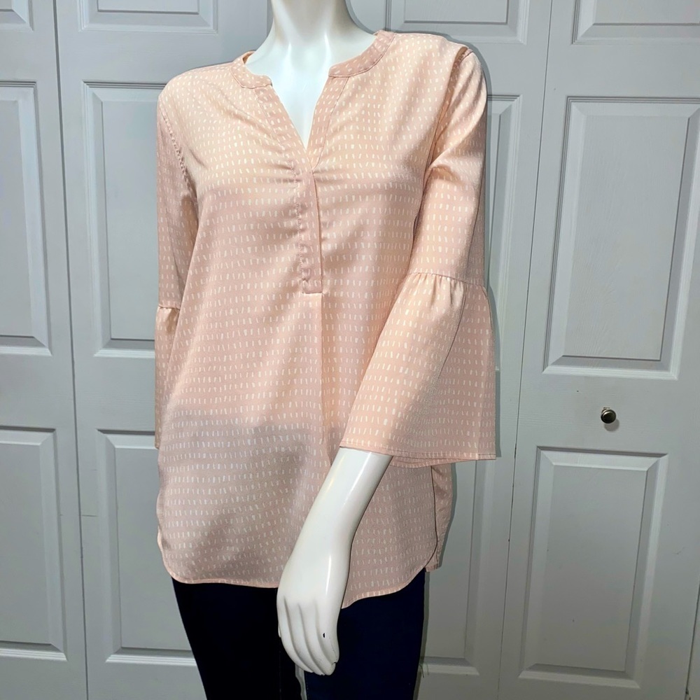 Bass Size Large blush pink blouse
